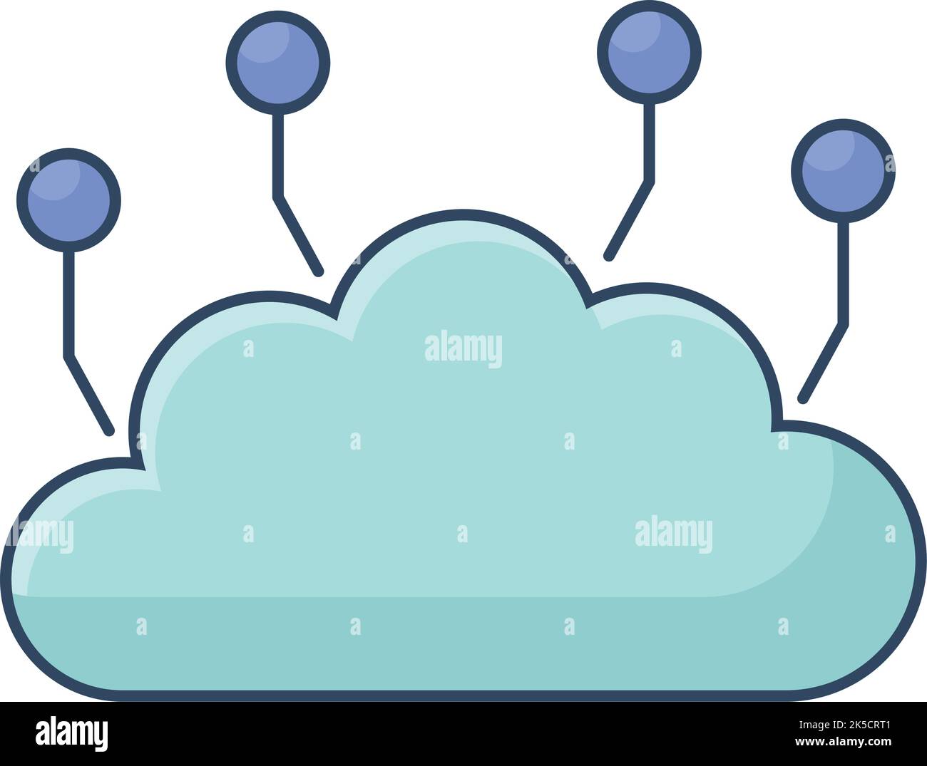 cloud server design Stock Vector Image & Art - Alamy