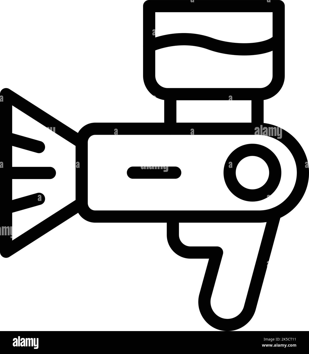 Paint Gun Icon Outline Vector Car Spray Auto Service Stock Vector paint-gun-icon-outline-vector-car-spray-auto-service-stock-vector