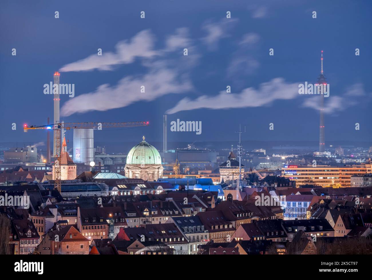Nuremberg city view Stock Photo