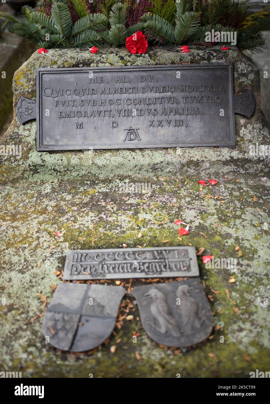 Dürer grave Johannis cemetery in Nuremberg Stock Photo