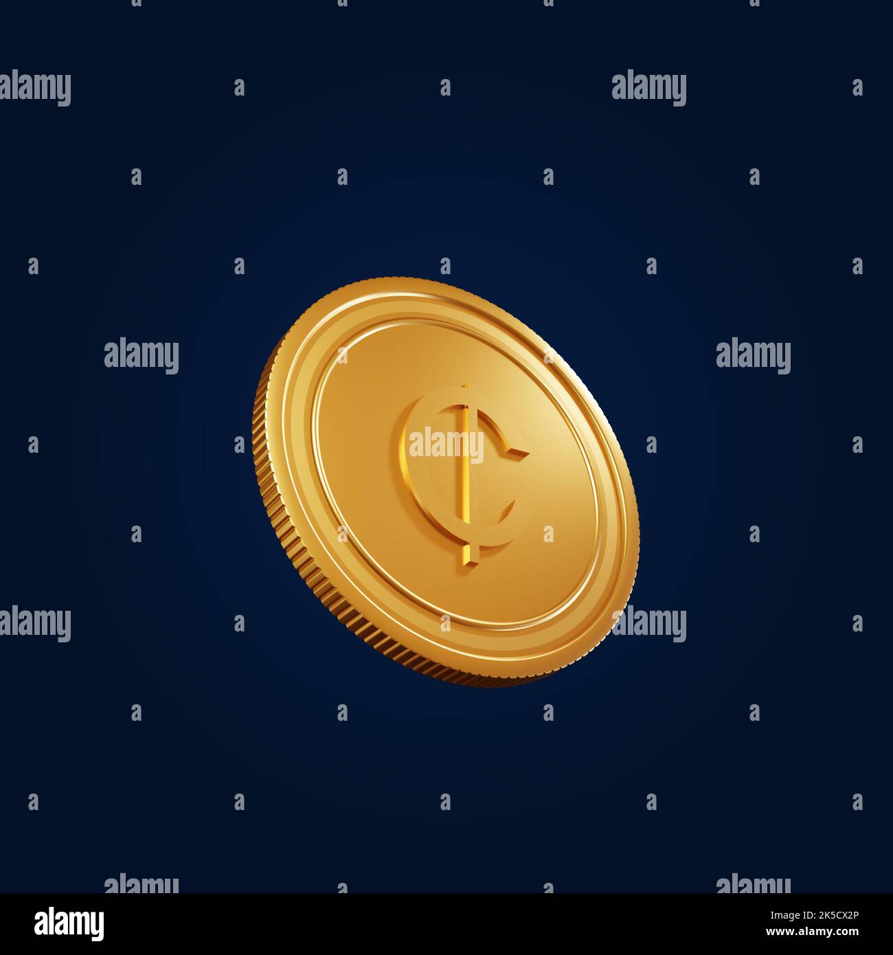 Currency Symbol Ghanaian Cedi 3D Illustration Stock Photo - Alamy