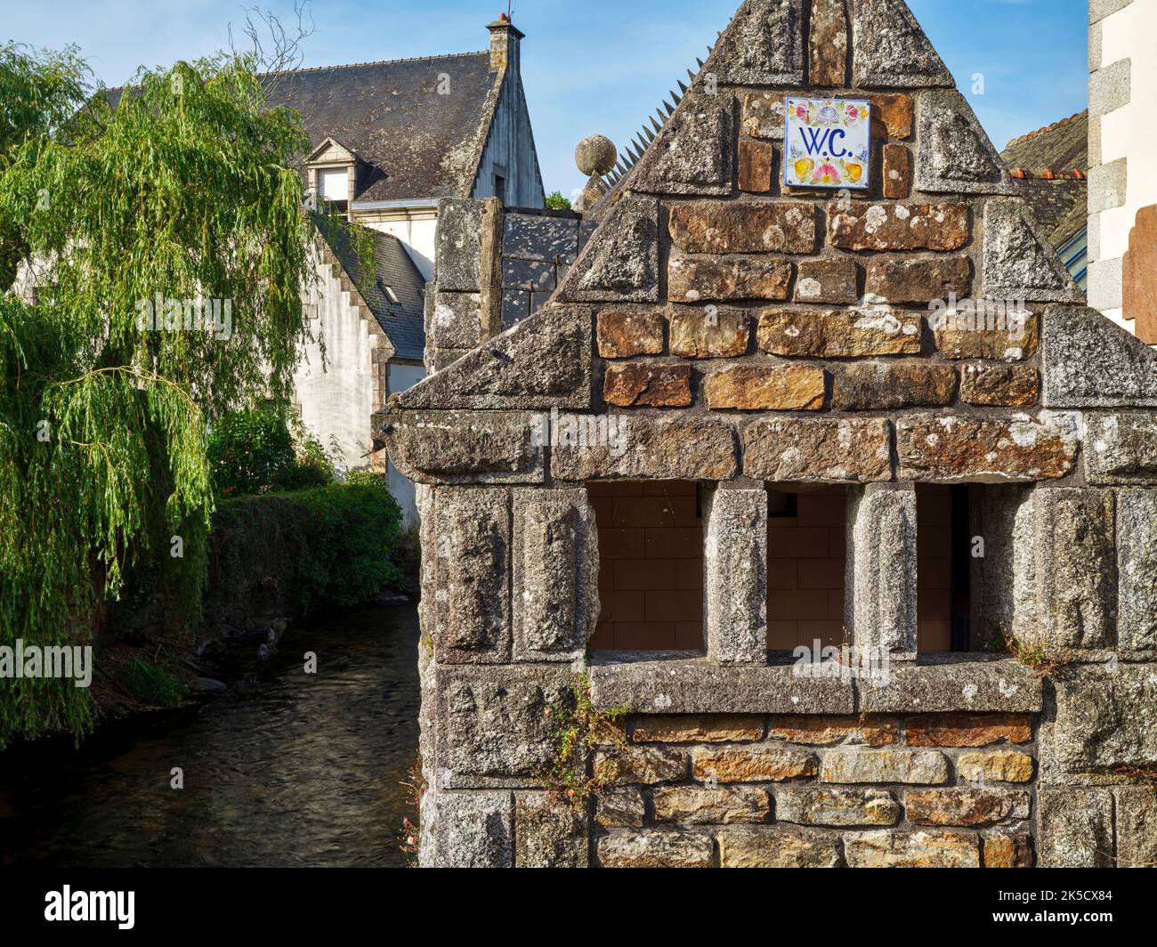 Artist colony Pont-Aven, cradle of impressionism, Brittany, France Stock Photo