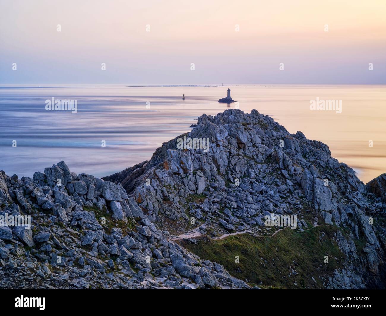 Sunset at Pointe du Raz, Brittany, France Stock Photo Alamy