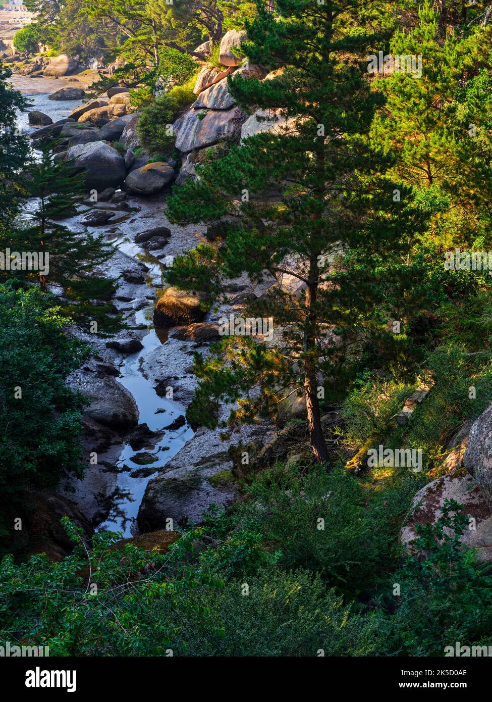 Inlet in Ploumanacíh, Brittany, France Stock Photo Alamy