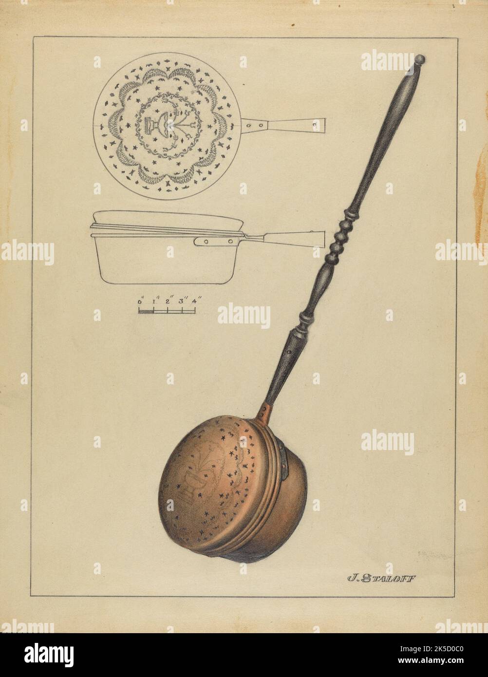 Warming Pan, c. 1936 Stock Photo Alamy