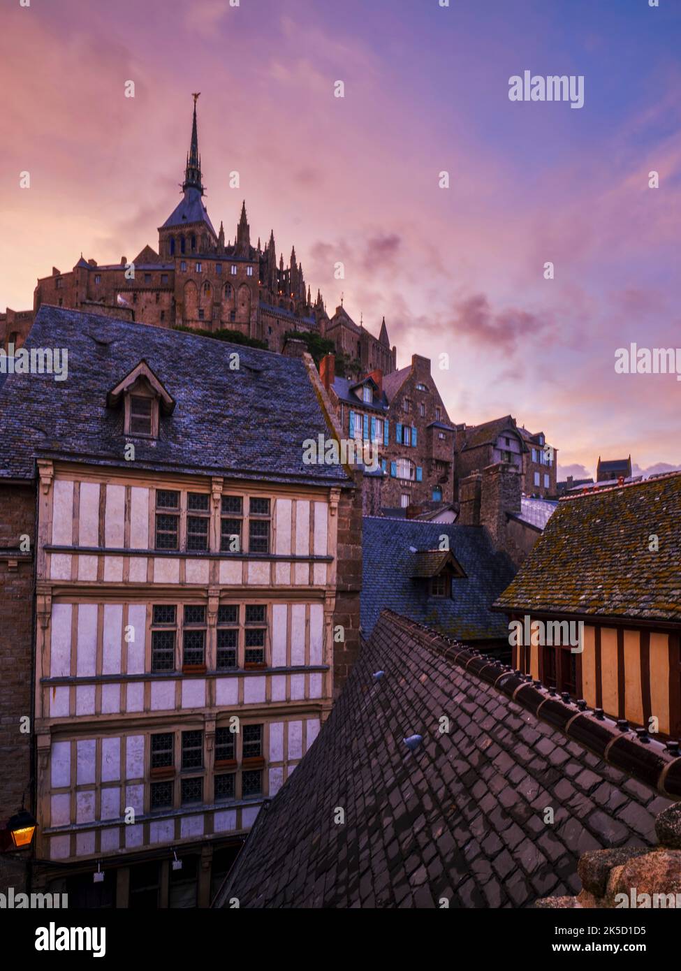 Le Mont Saint-Michel, Normandy, France Stock Photo