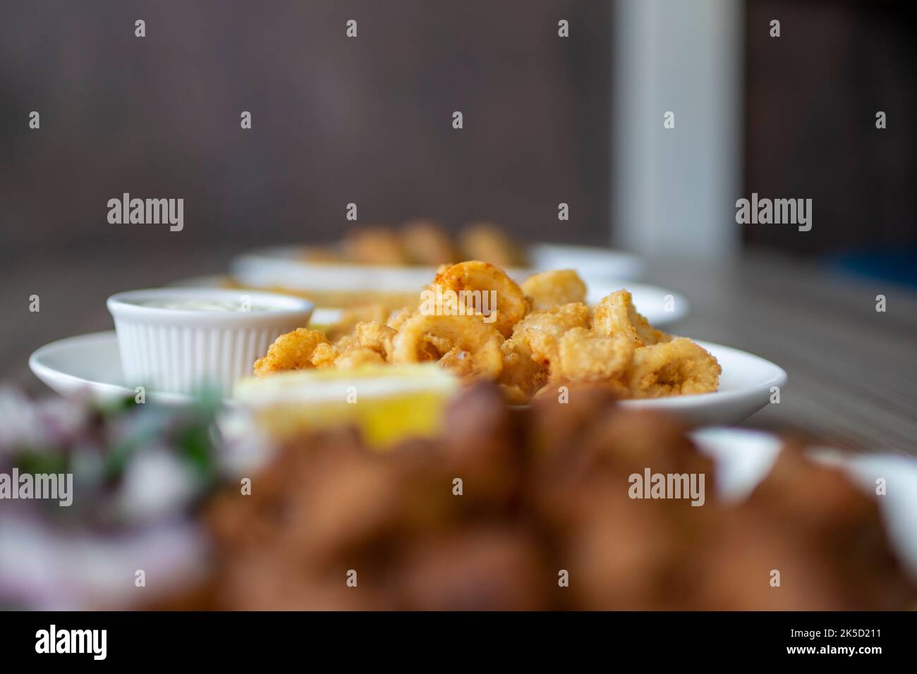 Fried Calamari Stock Photo