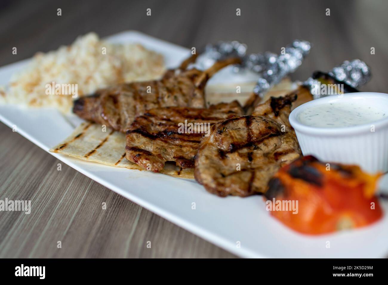 Lamb chop kebab Stock Photo Alamy