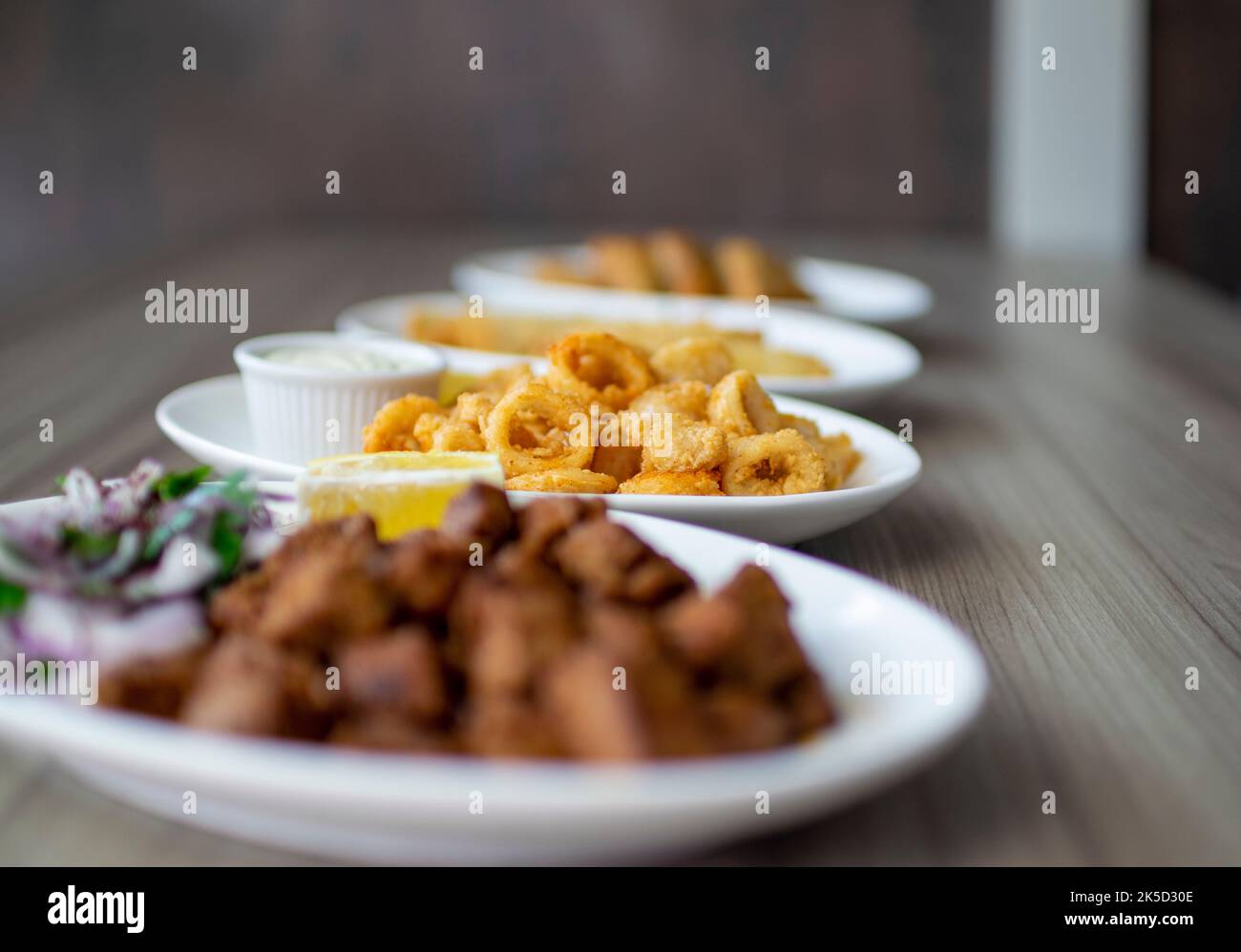 Fried Calamari Stock Photo