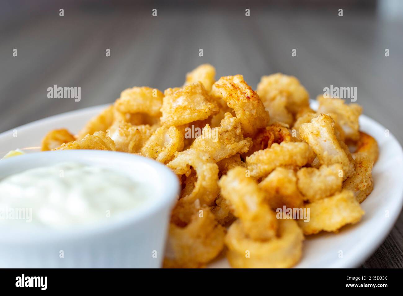 Fried Calamari Stock Photo