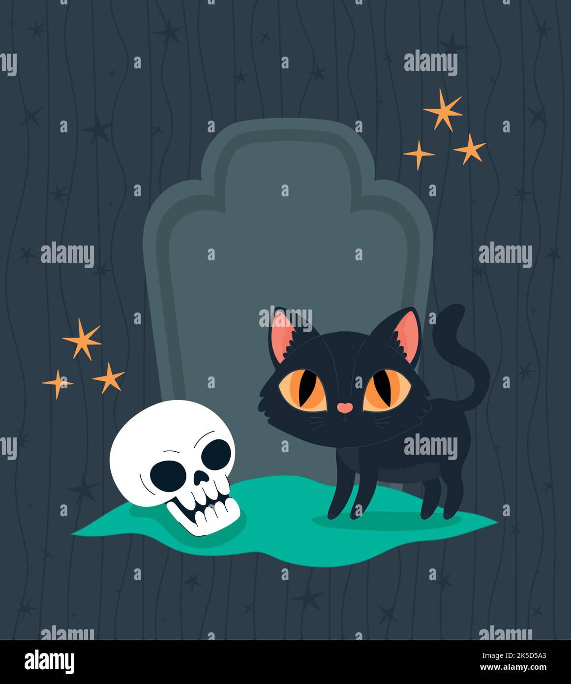 halloween cat card Stock Vector Image & Art Alamy