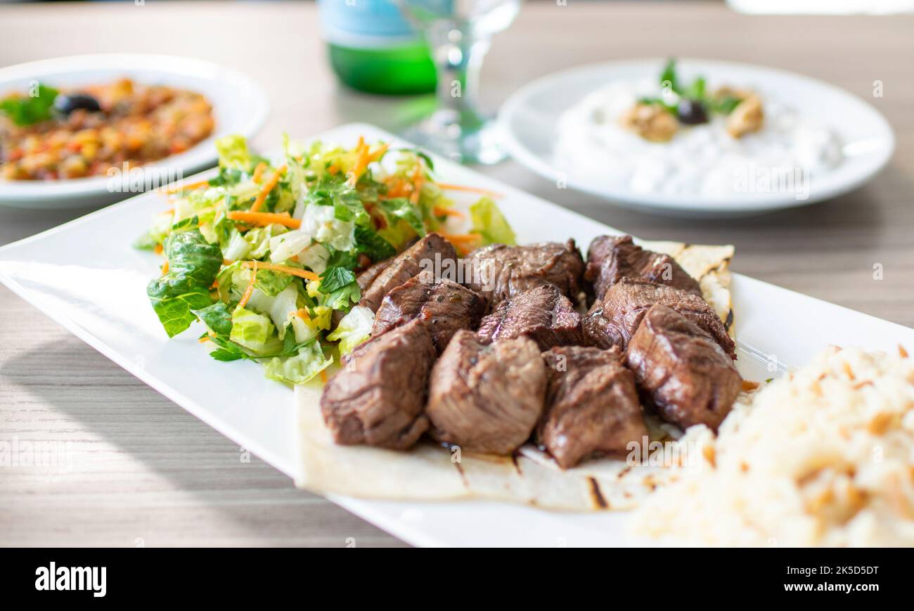 Lamb shish kebab Stock Photo - Alamy