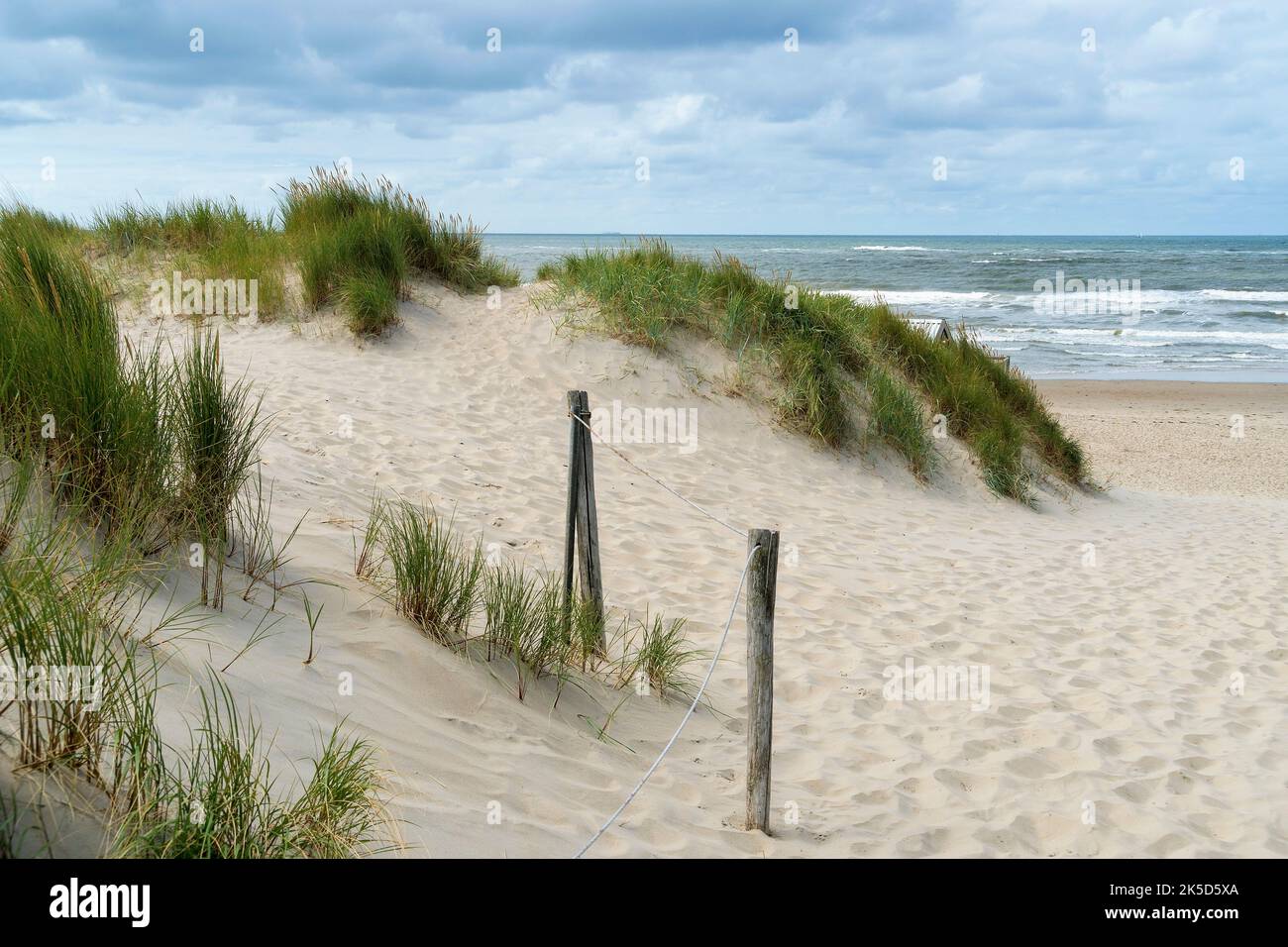 Netherlands, Texel, west coast, bathing beach near De Koog, dune Stock Photo