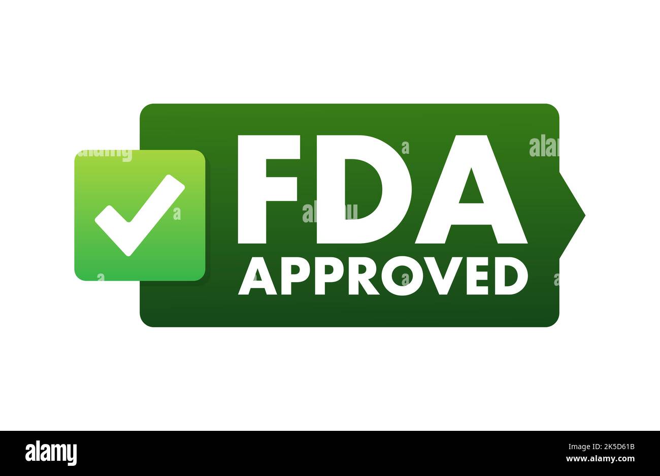 FDA approved grunge rubber stamp on white background. Vector