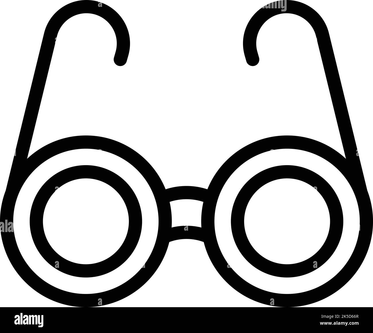 Glasses surgery icon outline vector. Check care. Lens test Stock Vector