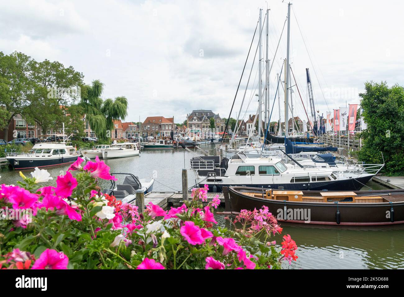 Netherlands, Enkhuizen, old town, Oude Haven, harbor Stock Photo