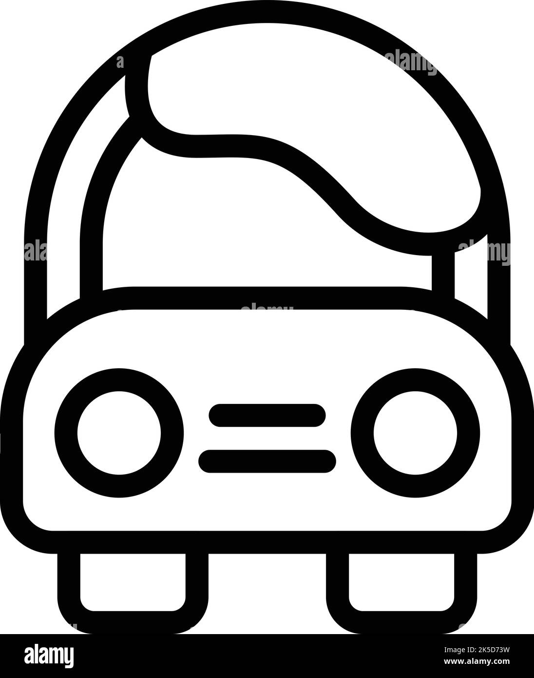 Clean car painter icon outline vector. Paint gun. Auto service Stock