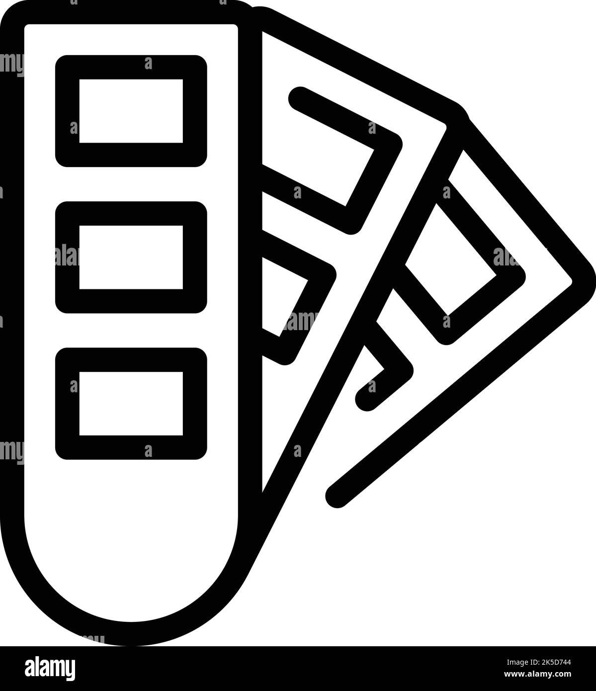 Car painting pallete icon outline vector. Auto service. Paint gun Stock