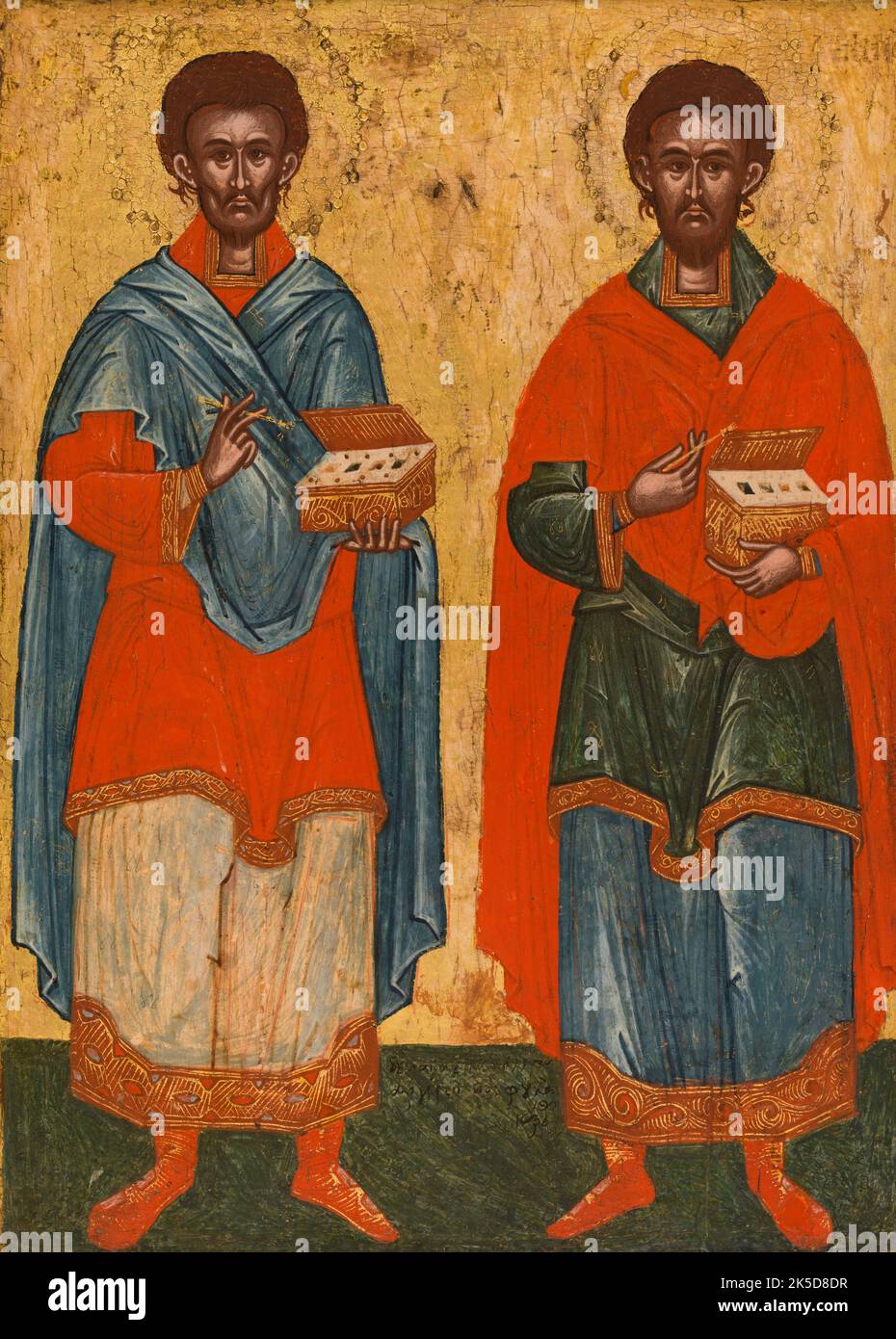 Saint Cosmas and Saint Damian, between 1500 and 1600 Stock Photo Alamy