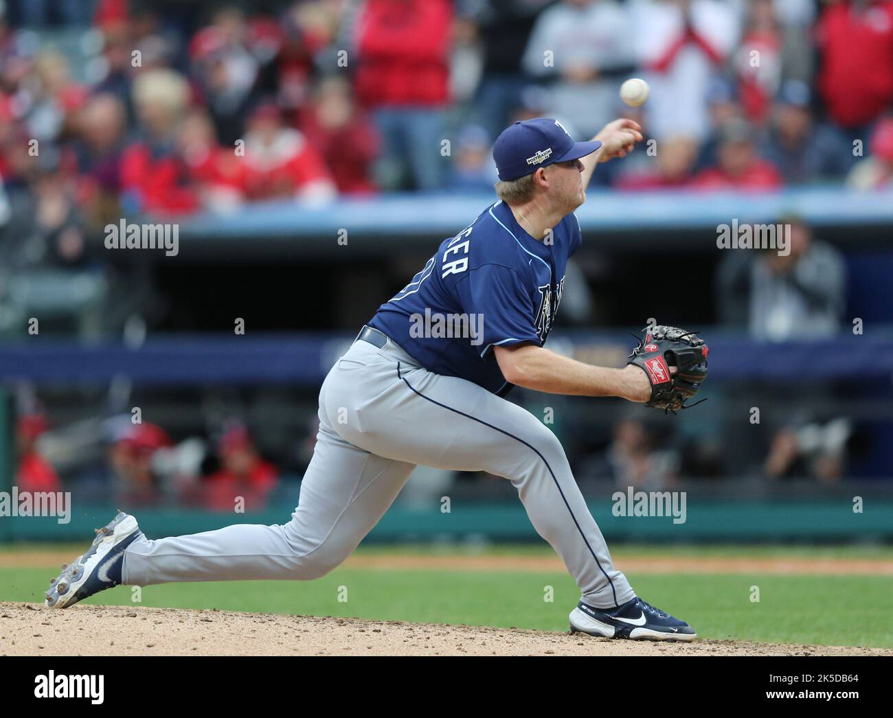 Cleveland, USA. 07th Oct, 2022. Tampa Bay Rays Garrett Cleavinger ...