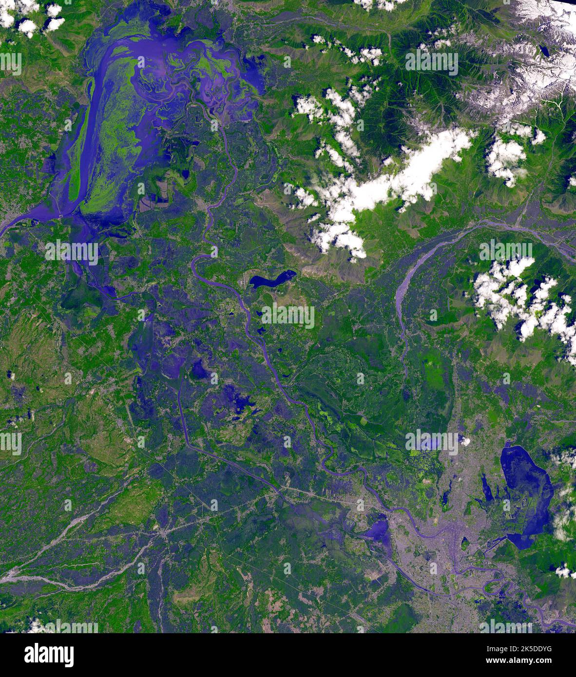 n Jammu and Kashmir, India, along the Jhelum River, Dal and Wular Lakes