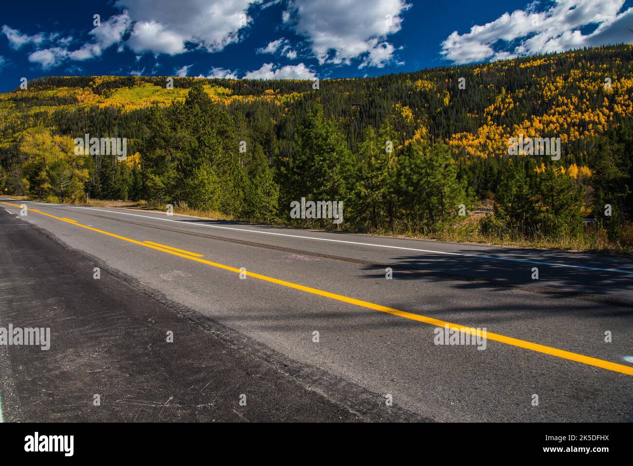 Fall colors along Mirror Lake Hwy. in northern Utah, USA Stock Photo ...