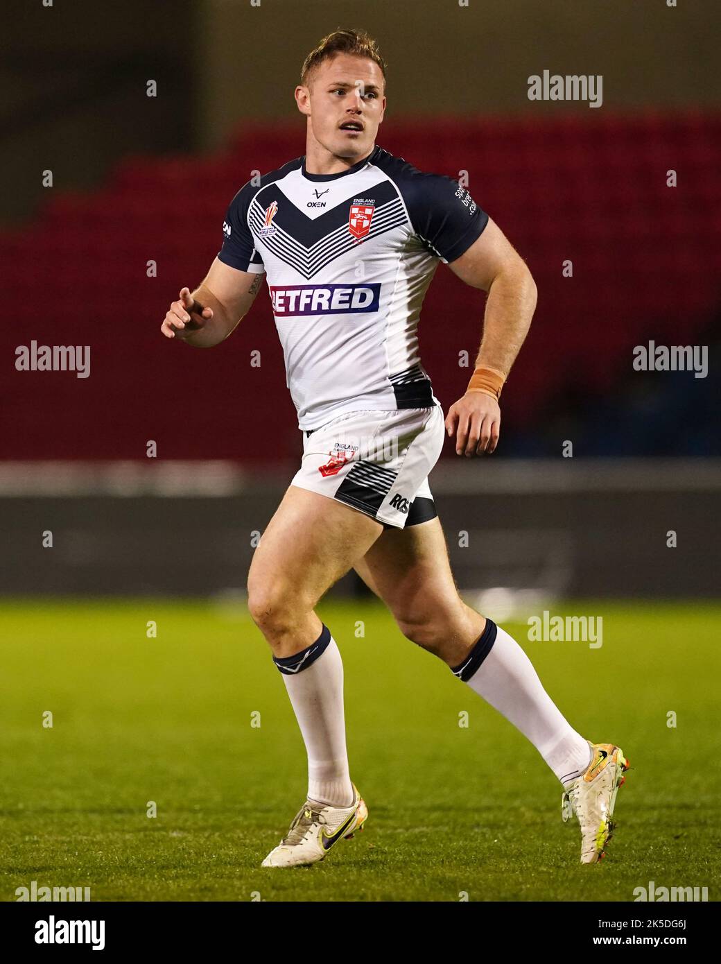 England's Tom Burgess during the international test match at AJ Bell Stadium, Salford. Picture date: Friday October 7, 2022. Stock Photo