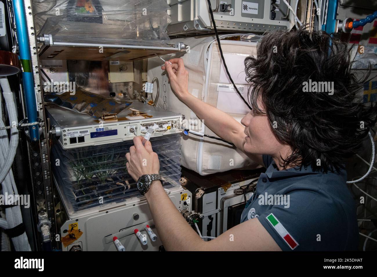 Expedition 67 Flight Engineer Samantha Cristoforetti from ESA (European