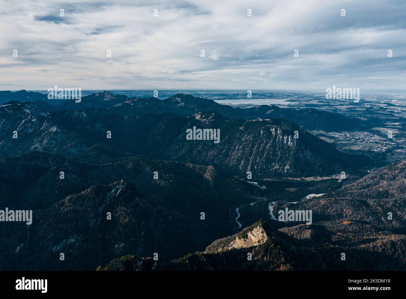 An aerial view of mountains Stock Photo - Alamy