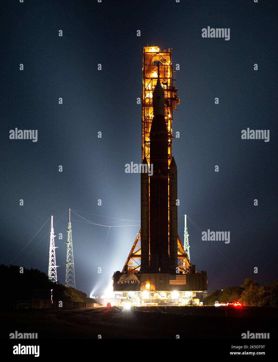 NASA’s Space Launch System (SLS) rocket with the Orion spacecraft is ...