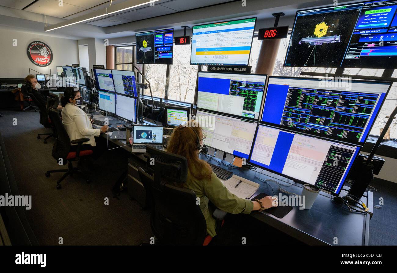 NASA James b Space Telescope Mission team members monitor the progress of b’s second