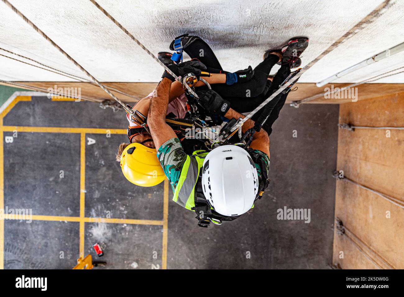 From below rescue team hi-res stock photography and images - Alamy