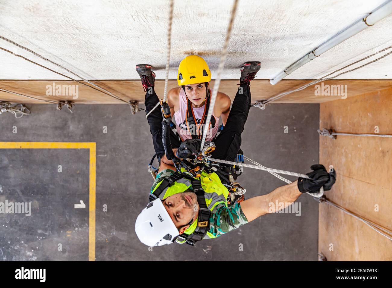 From below rescue team hi-res stock photography and images - Alamy