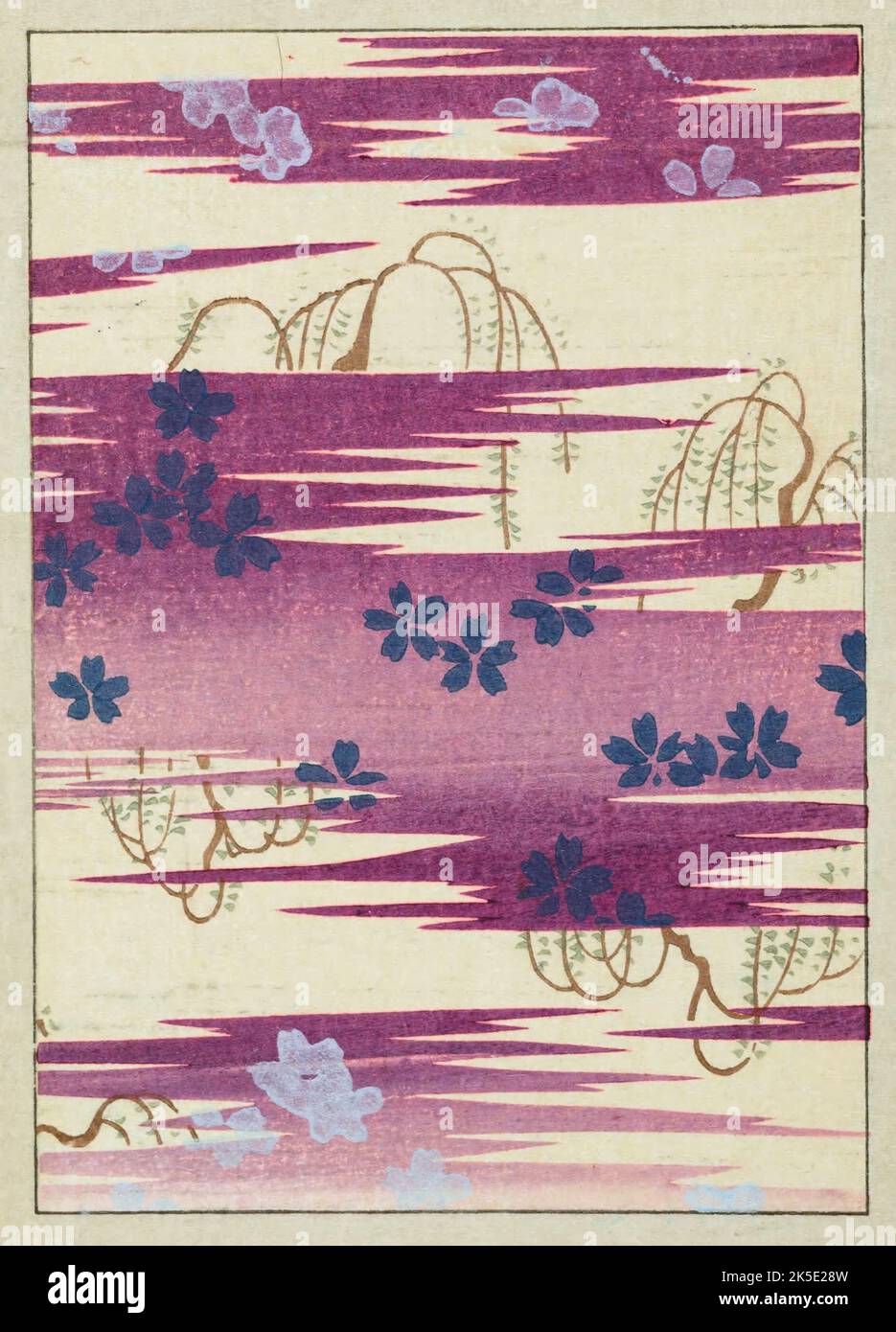 Oriental style woodblock art hi-res stock photography and images