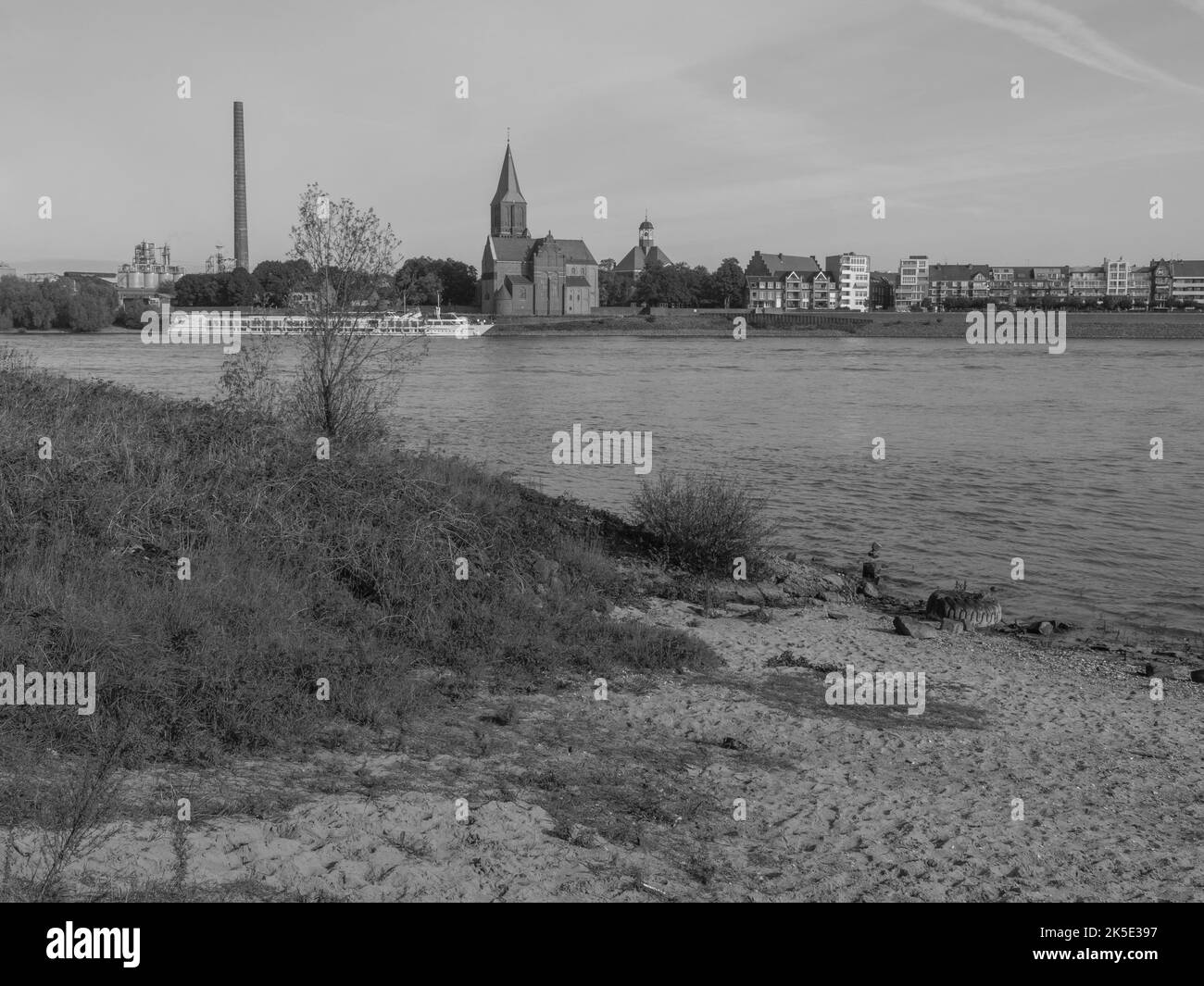 the city of Emmerich at the rhine river Stock Photo Alamy