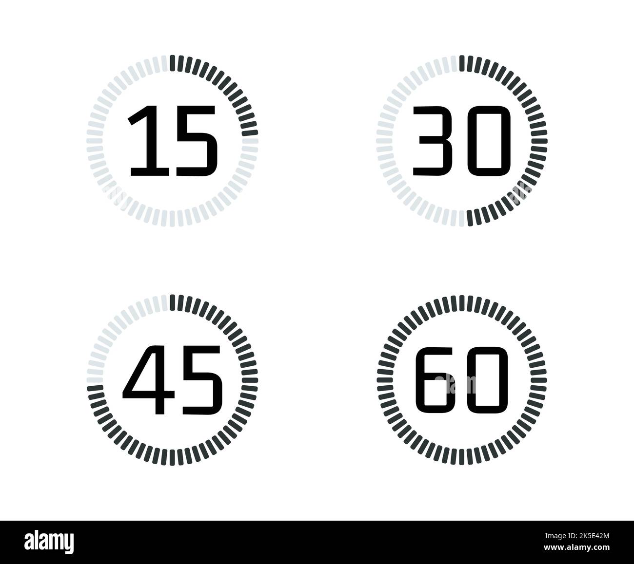 Vetores de Sessenta Segundos Temporizador e mais imagens de Numero 60 -  Numero 60, Ponteiro de segundos, Ponteiro Grande - iStock