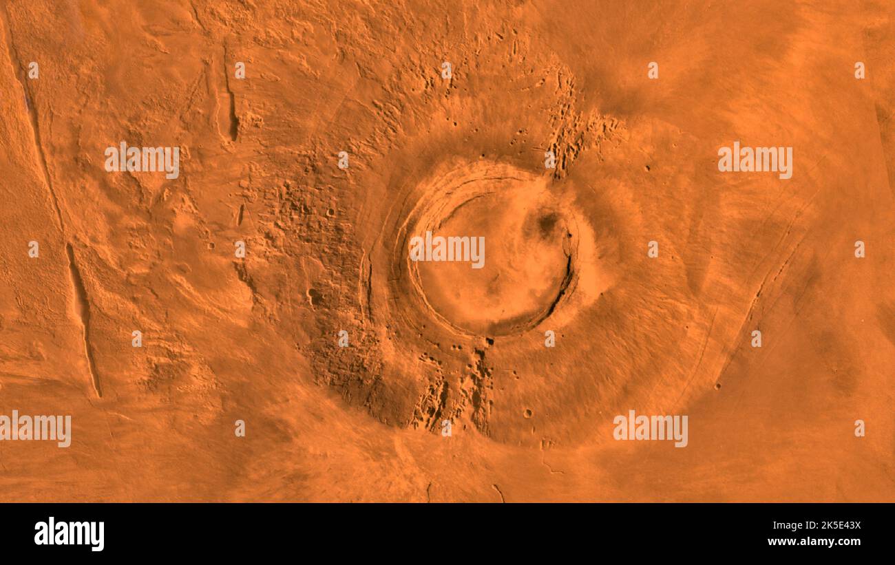 Extinct volcano arsia mons hi-res stock photography and images - Alamy