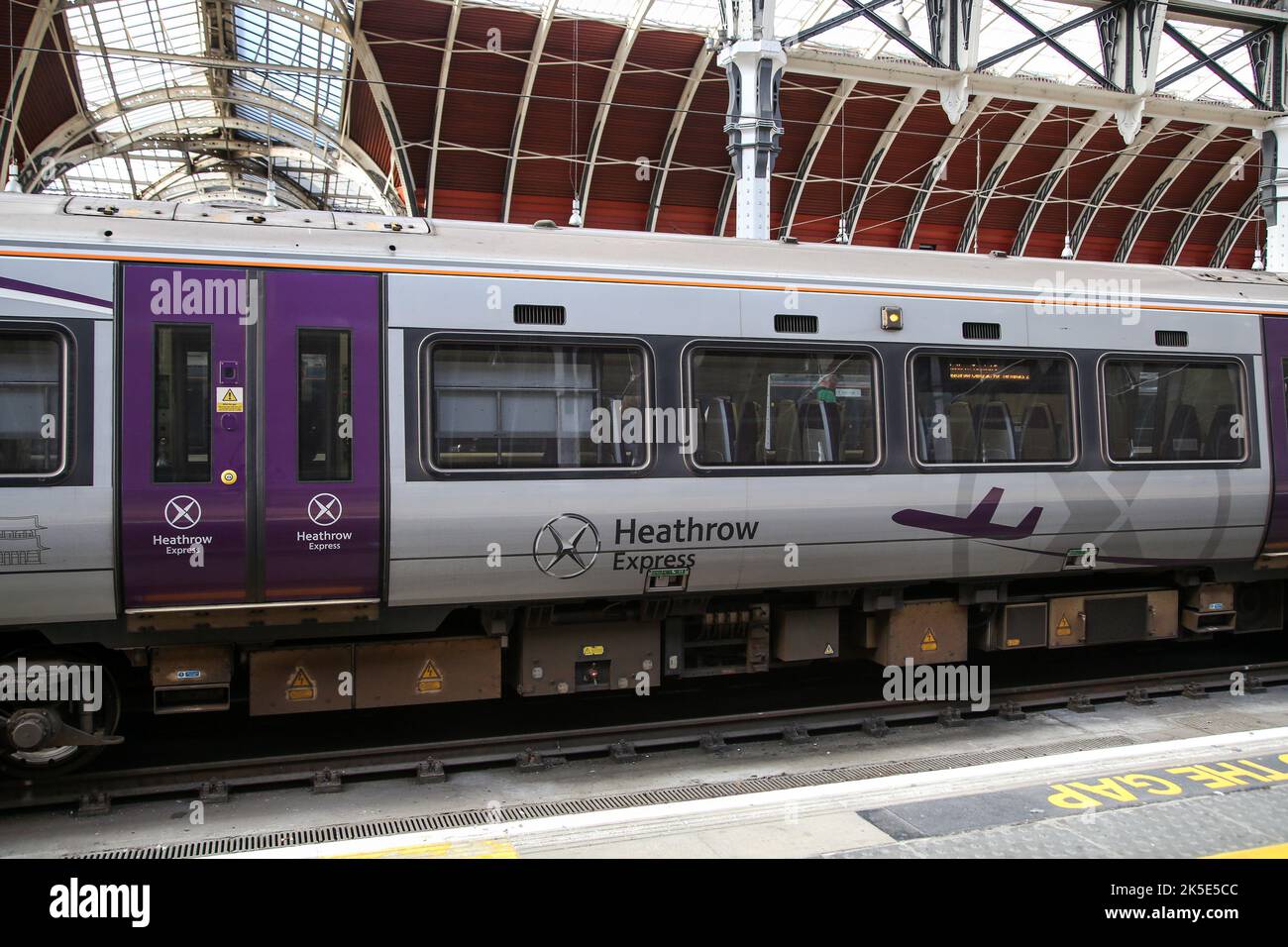 London, UK. 06th Oct, 2022. A Heathrow Express train at London