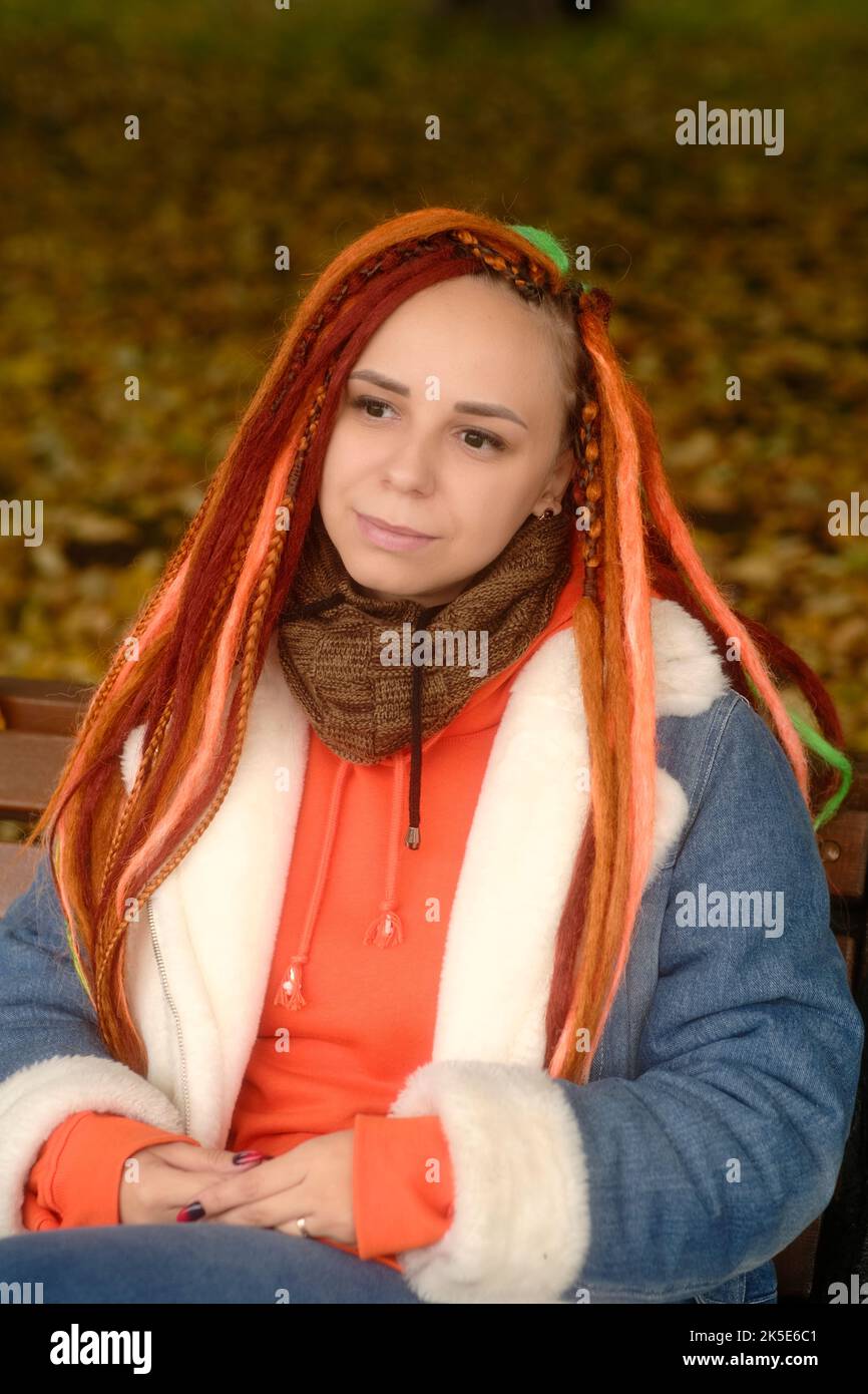 Pretty woman dreadlocks hairstyle hi-res stock photography and images ...