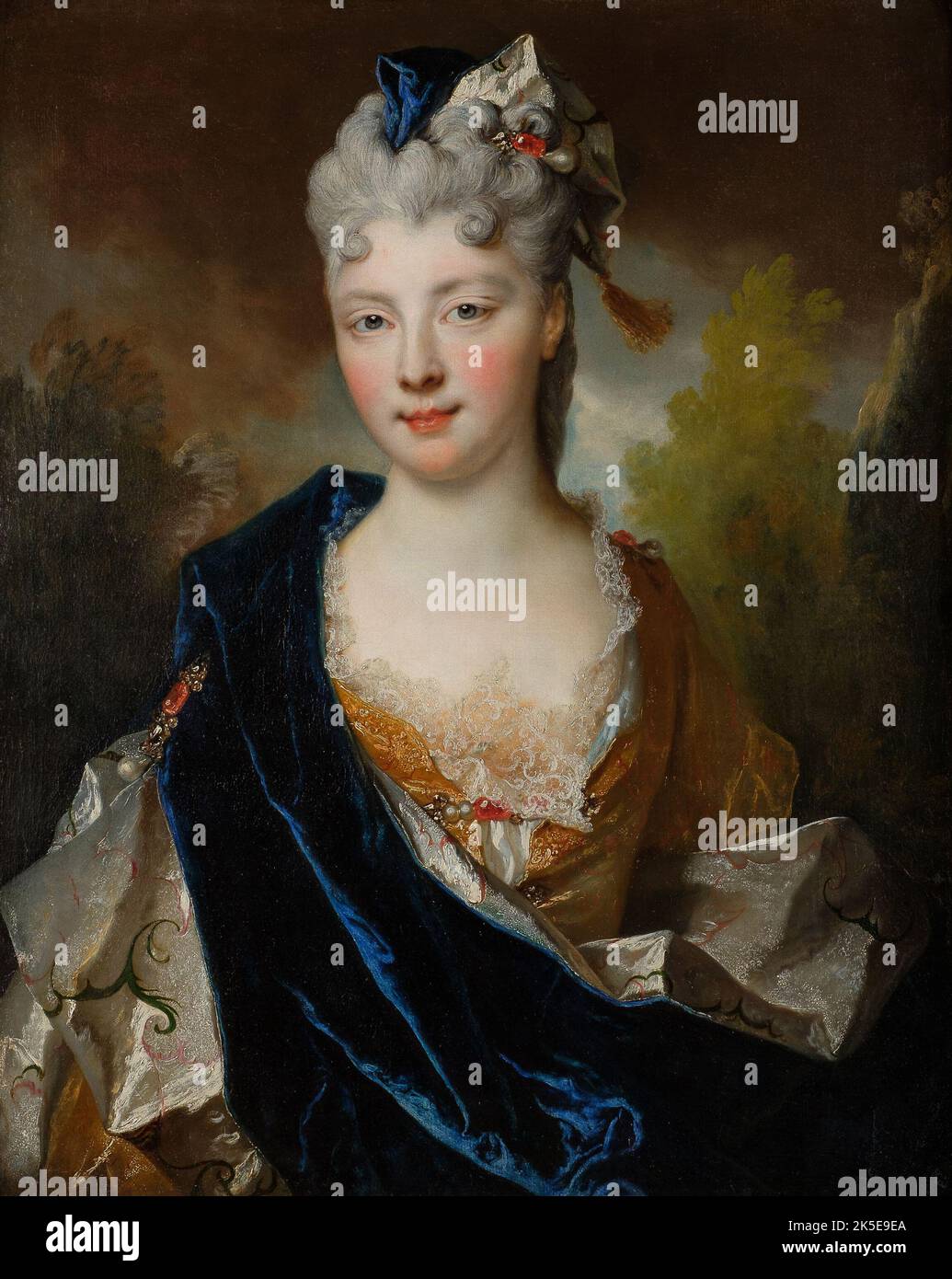 Portrait présumé de Madame la duchesse de Beaufort, 1714 Stock Photo
