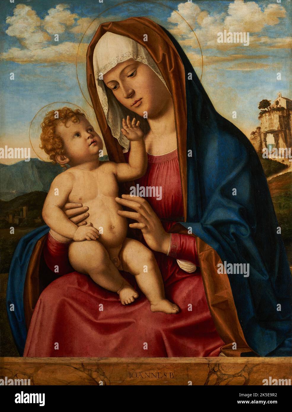 Virgin and Child, between 1495 and 1497. Stock Photo