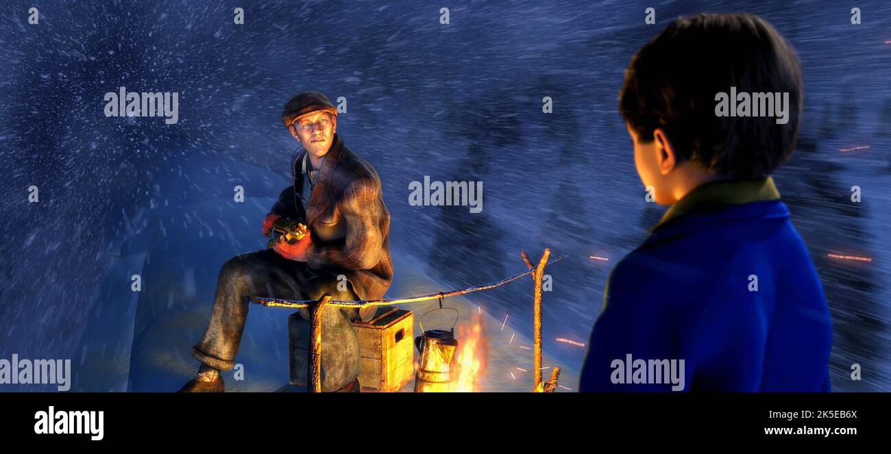 THE HOBO, HERO BOY, THE POLAR EXPRESS, 2004 Stock Photo