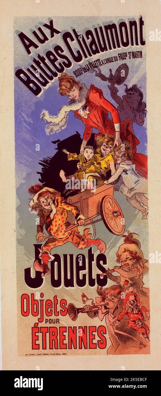 Affiche pour le Magasin des "Buttes Chaumont"., c1899. [Publisher Imprimerie Chaix; Place