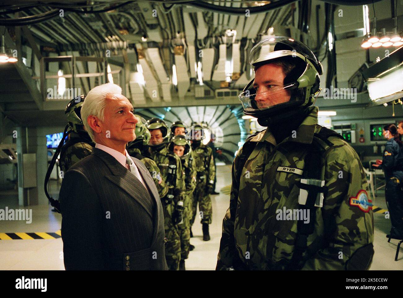 Ben Kingsley & Edward Burns Film: A Sound Of Thunder (2004) Characters: Charles Hatton & Travis Ryer  Director: Peter Hyams 20 August 2004   **WARNING** This Photograph is for editorial use only and is the copyright of WARNER BROS and/or the Photographer assigned by the Film or Production Company and can only be reproduced by publications in conjunction with the promotion of the above Film. A Mandatory Credit To WARNER BROS is required. The Photographer should also be credited when known. No commercial use can be granted without written authority from the Film Company. Stock Photo
