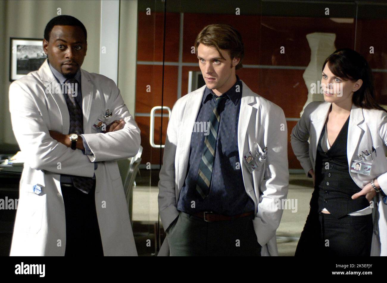 OMAR EPPS, JESSE SPENCER, JENNIFER MORRISON, HOUSE M.D., 2004 Stock Photo