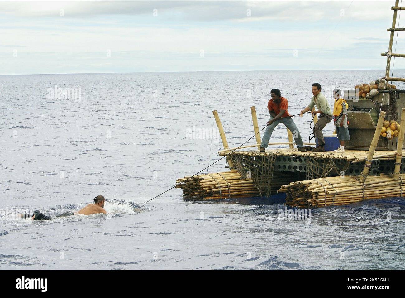 HOLLOWAY,PERRINEAU,KIM,KELLEY, LOST : SEASON 1, 2004 Stock Photo