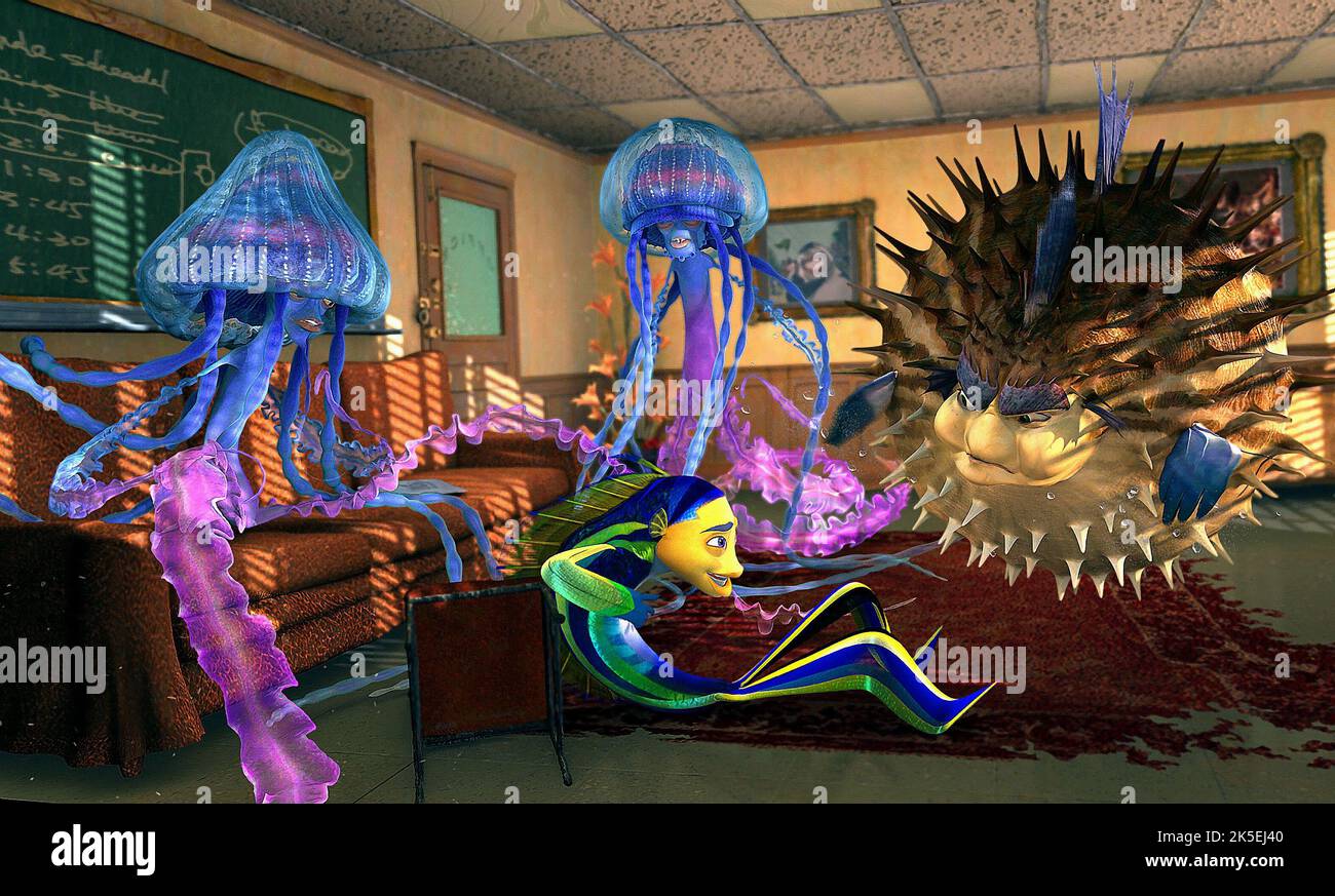 ERNIE, BERNIE, OSCAR, SYKES, SHARK TALE, 2004 Stock Photo - Alamy