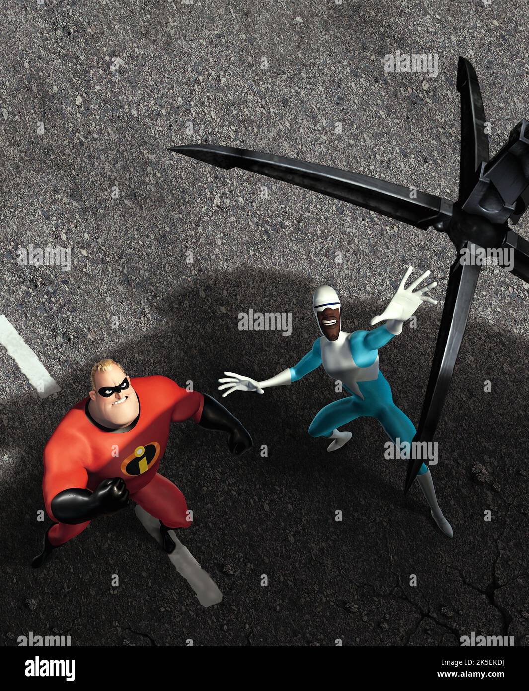 MR. INCREDIBLE, FROZONE, THE INCREDIBLES, 2004 Stock Photo