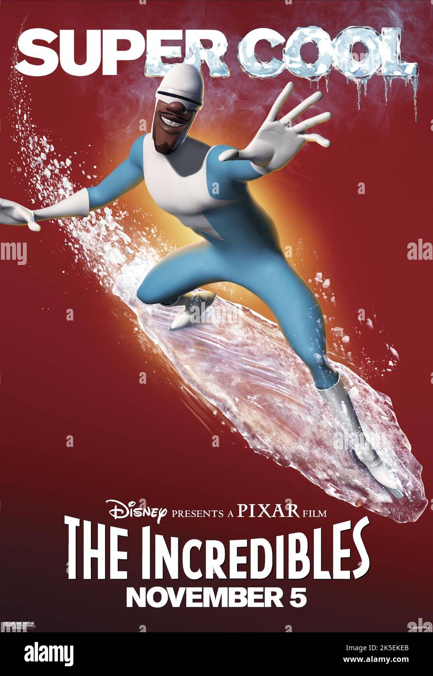LUCIUS BEST AKA FROZONE, THE INCREDIBLES, 2004 Stock Photo