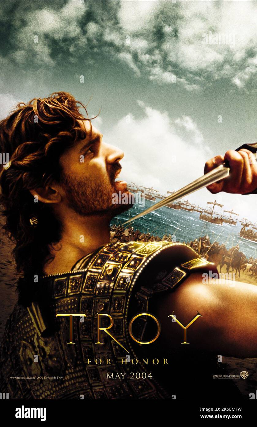 ERIC BANA MOVIE POSTER, TROY, 2004 Stock Photo Alamy